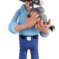 Toony Classic Bob Ross 6 Inch Action Figure - Bob Ross with Racoon