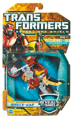 Tranformers Yellow Card 6 Inch Action Figure Deluxe Class (2011 Wave 2) - Wreck-Gar (Motorcycle)