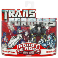 Transformers Action Figures Robot Heroes Wave 3: Optimus Prime vs Blackout