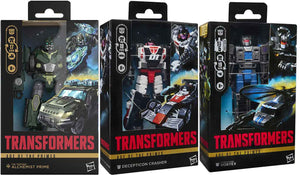 Transformers Age Of The Primes 6 Inch Action Figure Deluxe Class (2025 Wave 2) - Set of 3 (Alchemist - Crasher - Vortex)