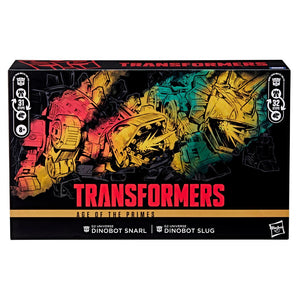 Transformers Age Of The Primes 8 Inch Action Figure Leader Class 2-Pack - Dinobot Snarl & Slug