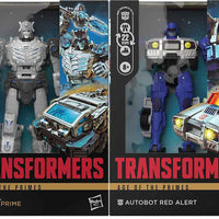 Transformers Age Of The Primes 7 Inch Action Figure Voyager Class (2025 Wave 1) - Set of 2 (Prima Prime - Red Alert)