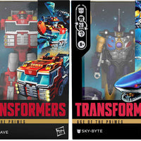 Transformers Age Of The Primes 7 Inch Action Figure Voyager Class (2025 Wave 2) - Set of 2 (Heatwave - Sky Byte)