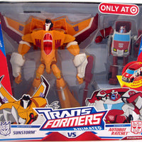 Transformers Animated Action Figure Deluxe Class 2-Pack: Exclusive Sunstorm & Ratchet