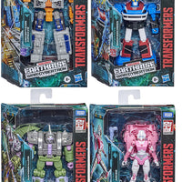 Transformers Earthrise War For Cybertron 6 Inch Figure Deluxe Class - Set of 4 (Allicon - Arcee - Airwave - Smokescreen)