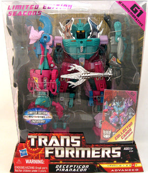 Transformers G1 Commemorative 12 Inch Figure Leader Class Exclusive - Piranacon Seacons