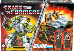 Transformers Generations Collaborative 3.75 Inch Scale Action Figure - Kup Triple T with Sgt Slaughter & Leatherneck