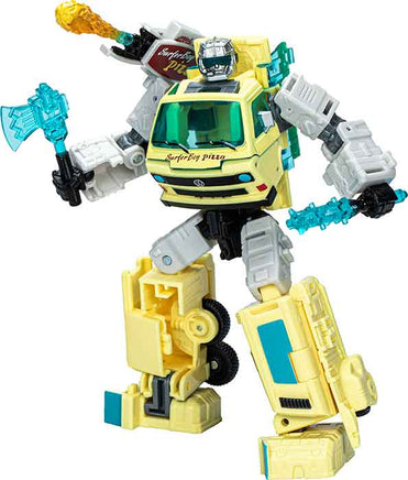 Transformers Generations Collaborative 6 Inch Action Figure Stranger Things Deluxe Class - Surfer Boy Pizza