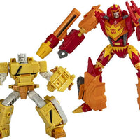 Transformers Generations 5 Inch Action Figure Deluxe Class 2-Pack - Xaaron & Flame