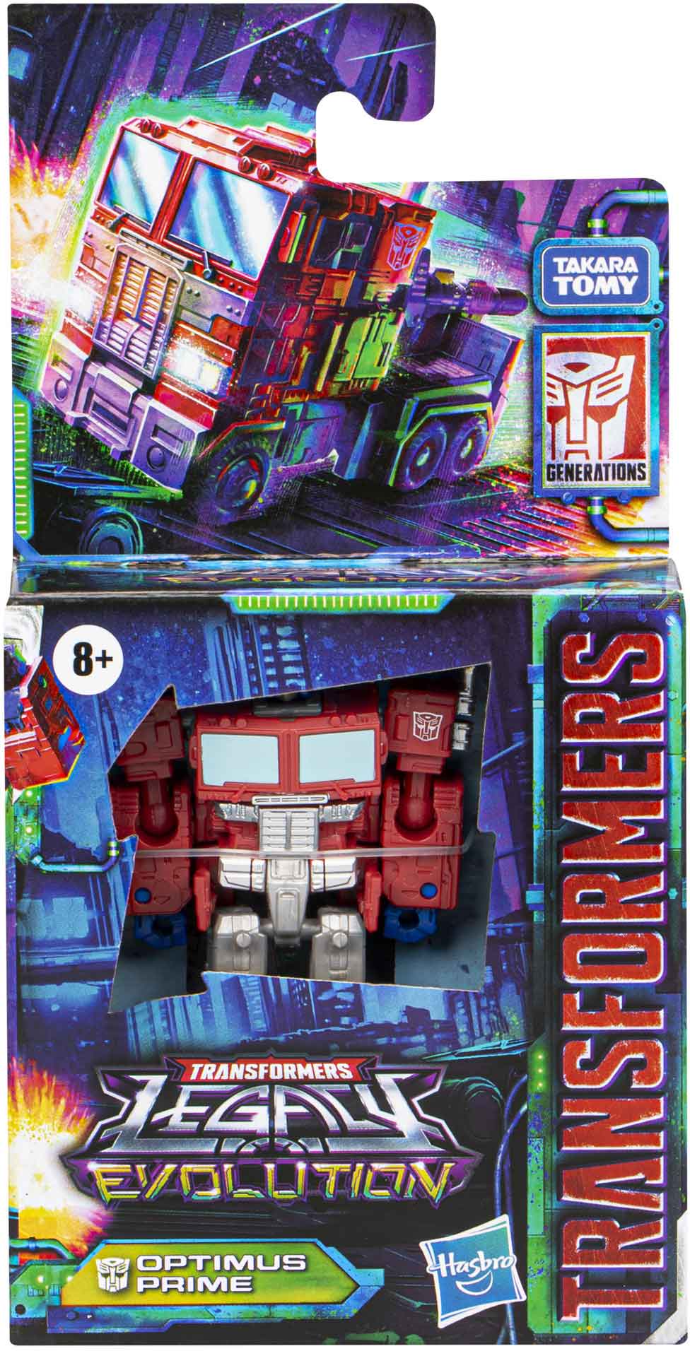 Transformers Toys Generations Legacy Core Optimus Prime Action Figure - 8  and Up, 3.5-inch - Transformers