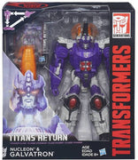 Transformers Generations Titans Return 8 Inch Action Figure Voyager Class - Galvatron with Nucleon