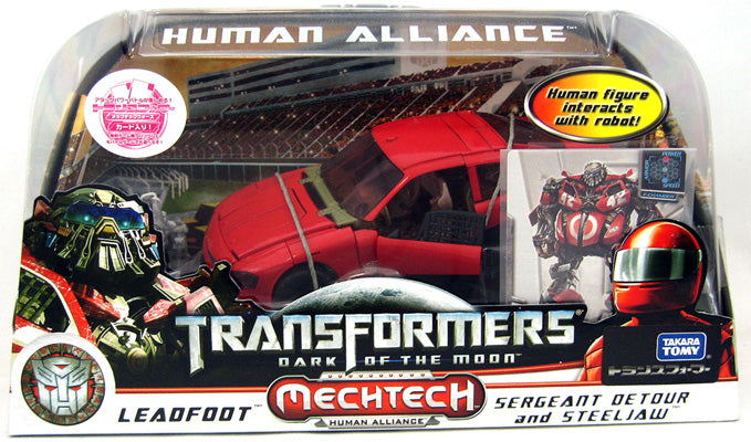 Transformers Dark of the Moon 6 Inch Action Figure Human Alliance -  Leadfoot & Sergeant Detour abd Steeljaw (Japanese Version)