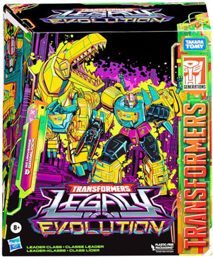 Transformers Legacy Evolution 8 Inch Action Figure Leader Class Exclusive - Grimlock (Neon Color Scheme)