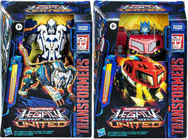 Transformers Legacy United 7 Inch Action Figure Voyager Class (2024 Wave 1) - Set of 2 (Thundertron - Optimus Prime)
