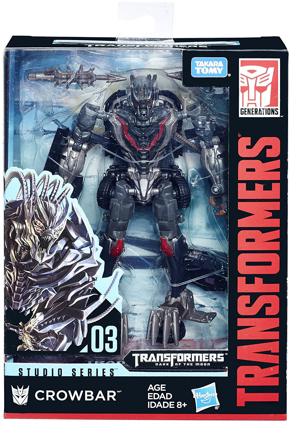 Transformers Movie Studio Series 6 Inch Action Figure Deluxe Class - Crowbar #03 (Sub-Standard Packaging)