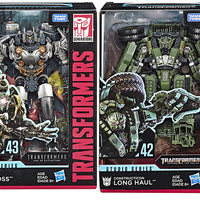 Transformers Movie Studios Series 7 Inch Action Figure Voyager - Set of 2 (Long Haul #42 - KSI Boss #43)