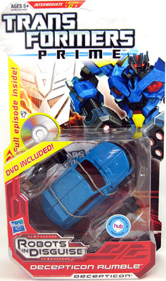 Transformers Prime 6 Inch Action Figure (2012 Wave 6) - Rumble (DVD included)