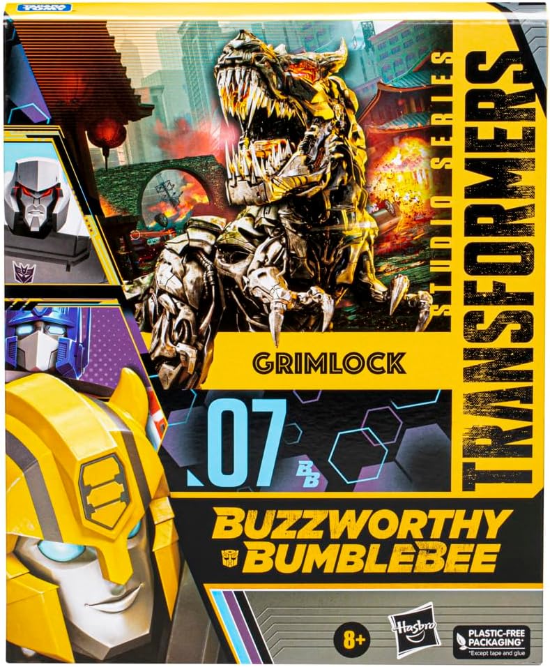 Transformers Studio Series Buzzworthy Bumlebee 8 Inch Action Figure Leader Class Exclusive - Grimlock #07
