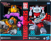 Transformers Studio Series 5 Inch Action Figure Deluxe Class 2-Pack Exclusive - Brawn & Ratchet