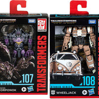 Transformers Studio Series 5 Inch Action Figure Deluxe Class (2024 Wave 1) - Set of 2 (Wheeljack & Scorponok)