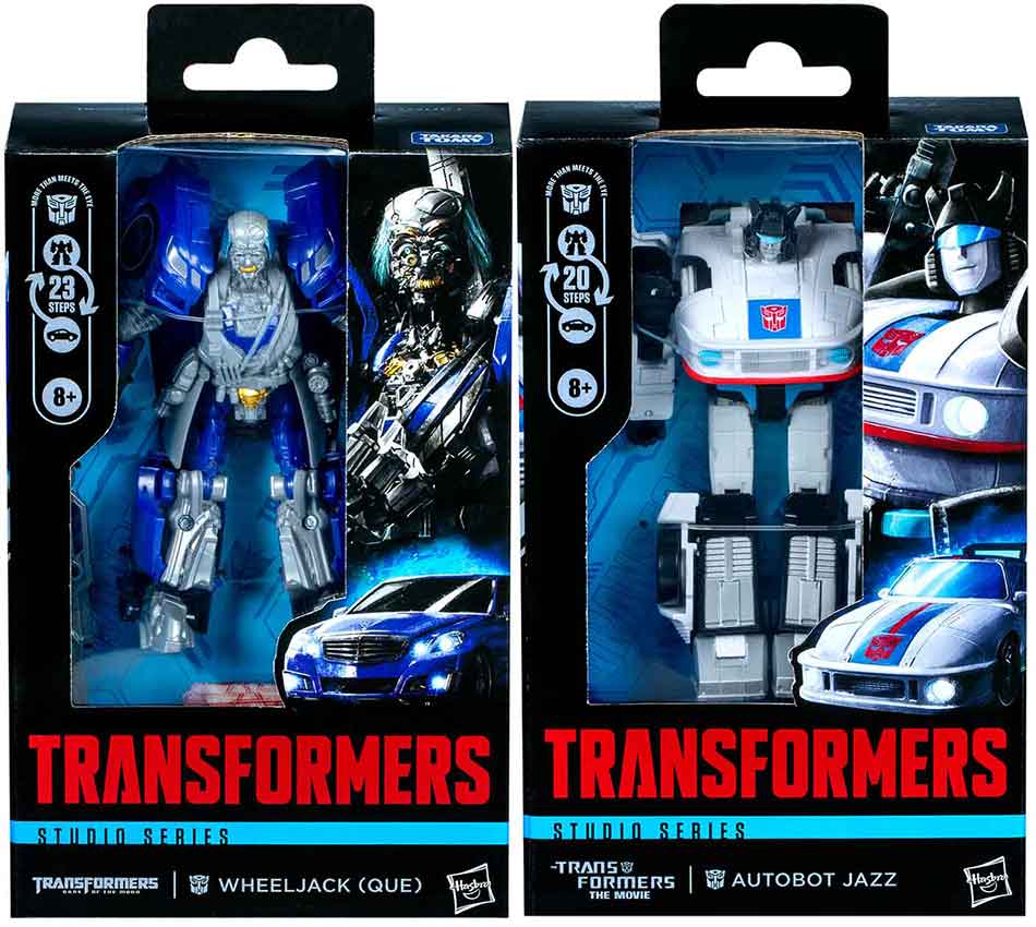 Transformers Studio Series 6 Inch Action Figure Deluxe Class (2025 Wave 2) - Set of 2 (Wheeljack - Jazz)