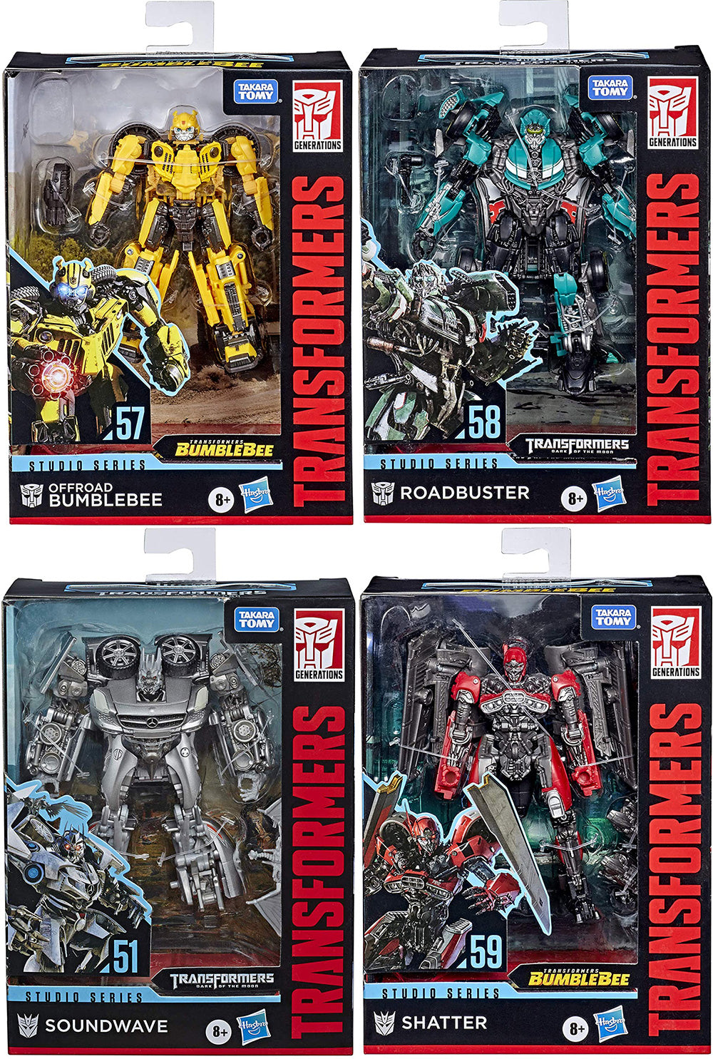Transformers Studio Series 6 Inch Action Figure Deluxe Class - Set