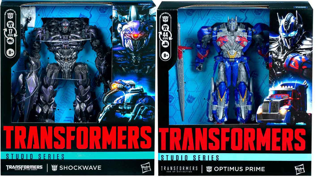 Transformers Studio Series 8 Inch Action Figure Leader Class (2025 Wave 2) - Set of 2 (Optimus Prime - Shockwave)