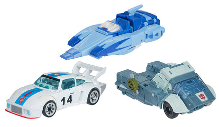 Transformers Studio Series 5 Inch Action Figure Deluxe Class (2021 Wave 1) - Set of 3 (Jazz - Kup - Blurr)