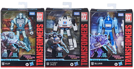 Transformers Studio Series 5 Inch Action Figure Deluxe Class (2021 Wave 1) - Set of 3 (Jazz - Kup - Blurr)