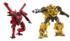 Transformers Studio Series 5 Inch Action Figure Deluxe Class (2021 Wave 2) - Set of 2 (Dino #71 - Bumblebee #70)