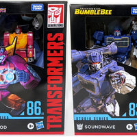 Transformers Studio Series Voyager Class 7 Inch Action Figure (2022 Wave 1) - Set of 2 (Hot Rod - Soundwave)