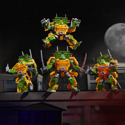 Transformers x Teenage Mutant Ninja Turtles 7 Inch Action Figure Deluxe Class - Set of 4 Toy Party Wallop