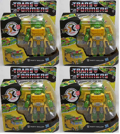 Transformers x Teenage Mutant Ninja Turtles 7 Inch Action Figure Deluxe Class - Set of 4 Toy Party Wallop