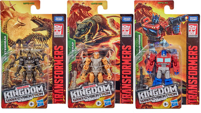 Transformers War For Cybertron Kingdom 3.5 Inch Action Figure Legends Class Wave 1 - Set Vertebreak - Optimus - Rattrap