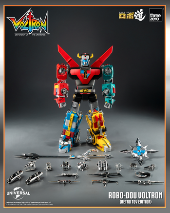 Voltron Defender Of The Universe 10 Inch Action Figure Robo Dou - Voltron Retro Toy Version