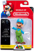 World Of Nintendo Super Mario 2.5 Inch Action Figure Limited Articulation Wave 1 - Ice Luigi