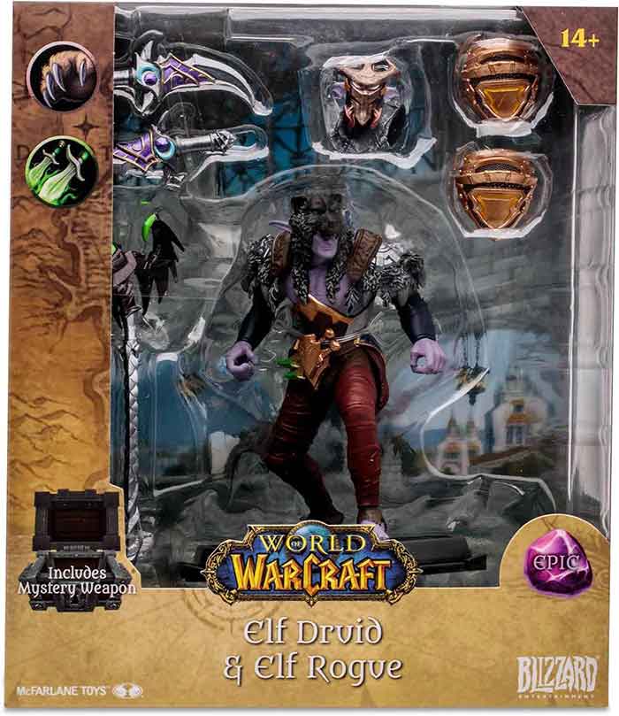 World Of Warcraft 7 Inch Static Figure Epic Wave 1 - Elf Druid