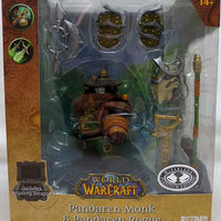 World Of Warcraft Posed 7 Inch Static Figure Wave 2 Exclusive - Green Pandaren Monk & Rogue Platinum