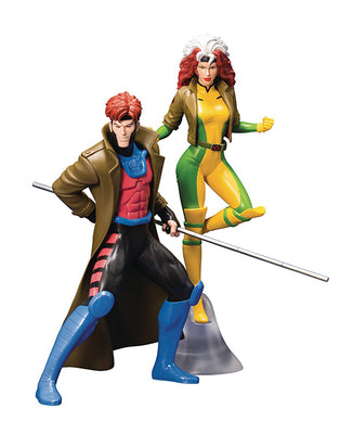 X-Men 1992 7 Inch Statue Figure ArtFX+ - Gambit & Rogue