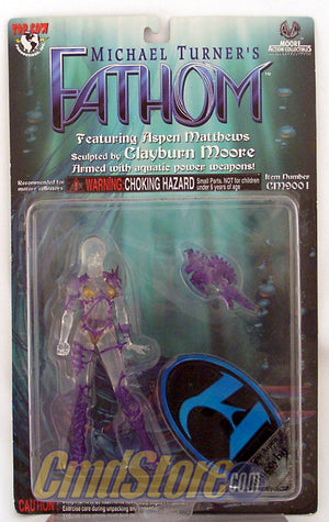 TRANSLUCENT ASPEN FATHOM Micheal Turner Limited Edition EXCLUSIVE Action Figure (Sub-Standard Packaging)