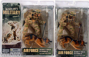 Military Series 3 Action Figures : Air Force K-9 Handler (Sub-Standard Packaging)