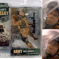 Military Series 3 Action Figures : Army Desert Infantry M60 Machine Gunner