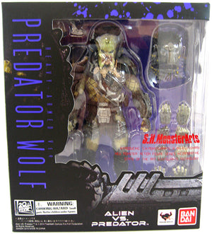 Alien vs. Predator: Requiem 7 Inch Action Figure S.H. Monster Arts - Predator Wolf Heavy Armed Version