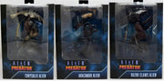 Aliens vs Predator Game Movie Deco 9 Inch Action Figure Ultimate - Set of 3 (Arachnoid - Razor - Chrysalis)