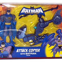 Batman The Brave and the Bold 5 Inch Action Figure Vehicle Series - Attack Copter with Batman