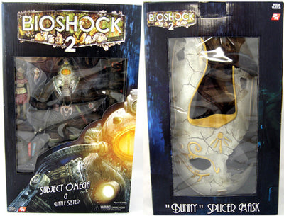 Bioshock 2 8 Inch Action Figure Deluxe Box Set - Subject Omega & Little Sister with Bunny Splicer Mask