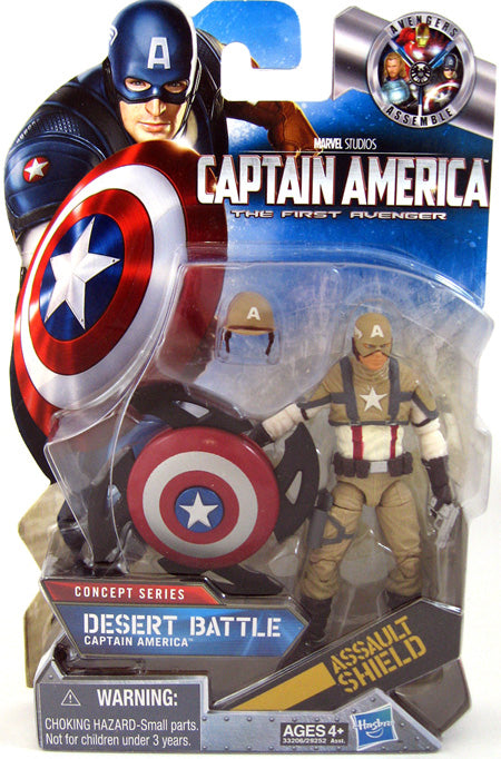 Captain America Movie 3.75 Inch Action Figure Wave 4 - Captain America Desert Ambush #16 (Sub-Standard Packaging)