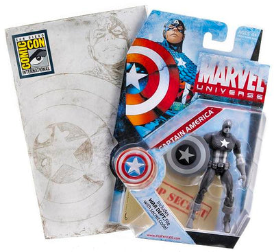 Marvel Universe Action Figure Exclusive Series - Captain America SDCC 2009 (Sub-Standard Packaging)