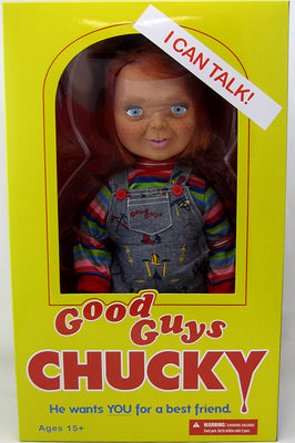 Child's Play 15 Inch Action Figure Mega Scale Series - Good Guys Chucky Happy Face
