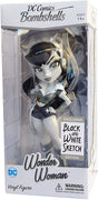 DC Comics Bombshells Black & White 7 Inch Statue Figure Exclusive - Wonder Woman Sketch